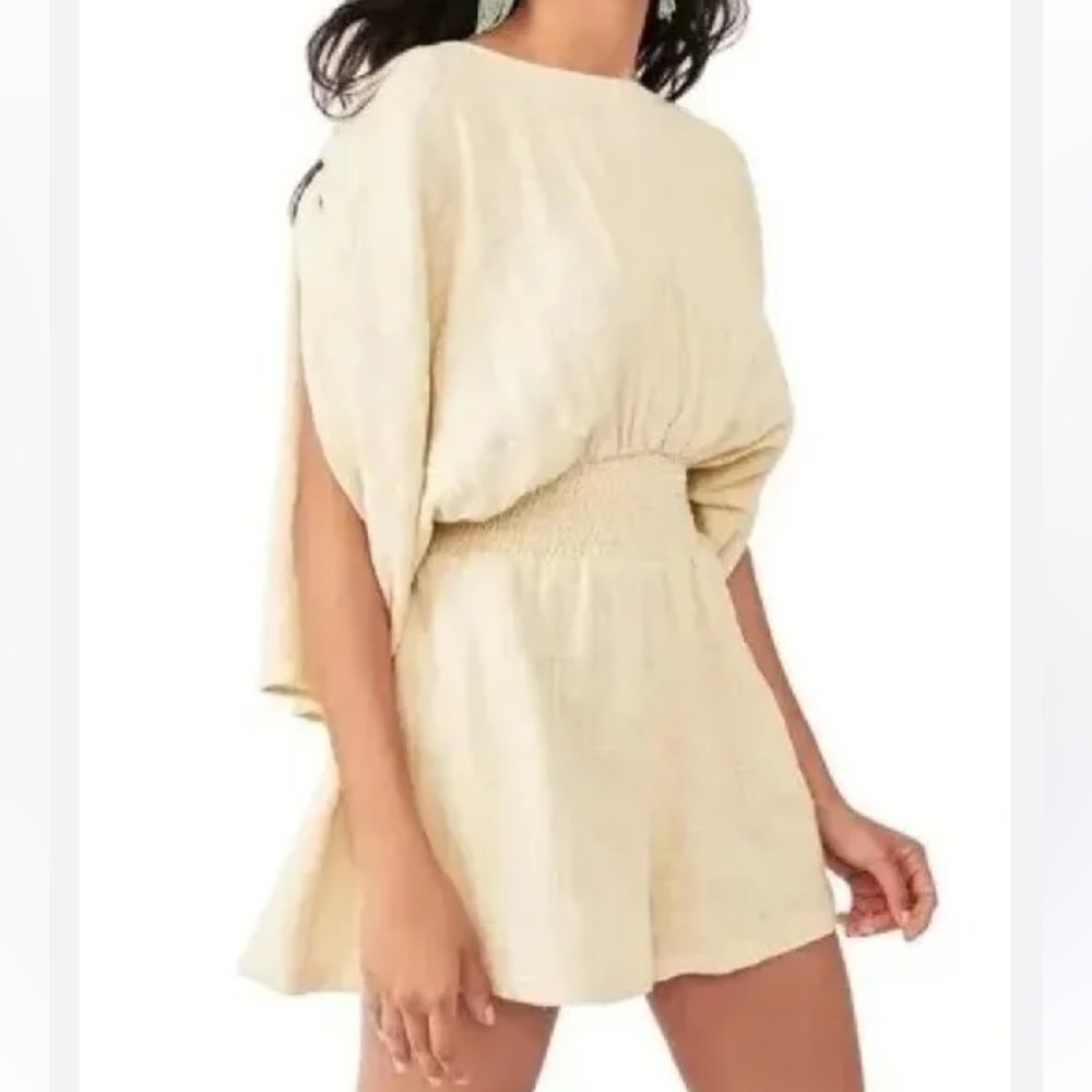 Free People Cream Romper